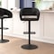 Flash Furniture Black Vinyl Adjustable Height Barstool CH-122070-BKBK-GG - alternate 1
